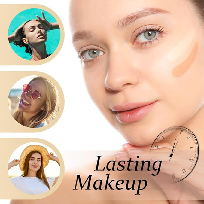 Liquid Primer Set Matte Liquid Full Coverage Oil Makeup Sponge