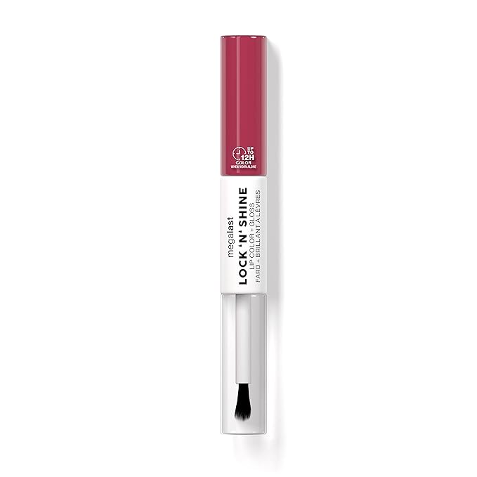 wet n wild Megalast Lock 'N' Shine Lip Gloss Color + Gloss Lipstick La Pink