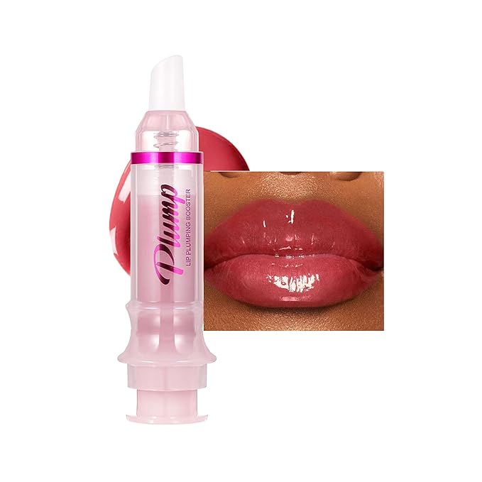 Lip Plumping Lip Gloss, High-Shine & Volumizing Lip Plumping Lip Glass Mirror Lip Glaze Lip Makeup, Long-lasting moisturizing Plump & Pout Lip Lip Gloss for Women (#02)