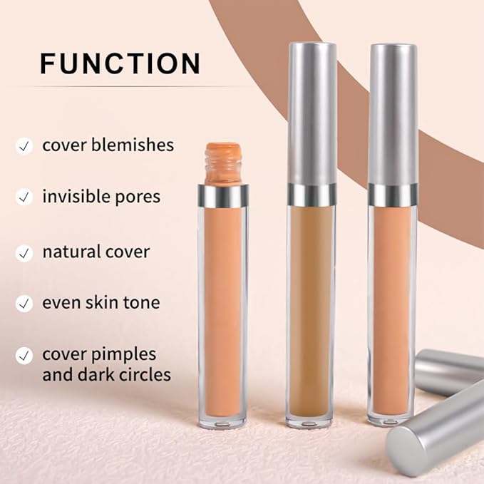 Kaely 2Pcs Hydrating Concealer Wand,Full Coverage Liquid under