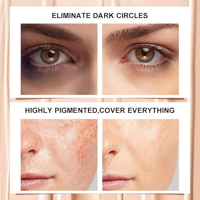 Kaely 2Pcs Hydrating Concealer Wand,Full Coverage Liquid under