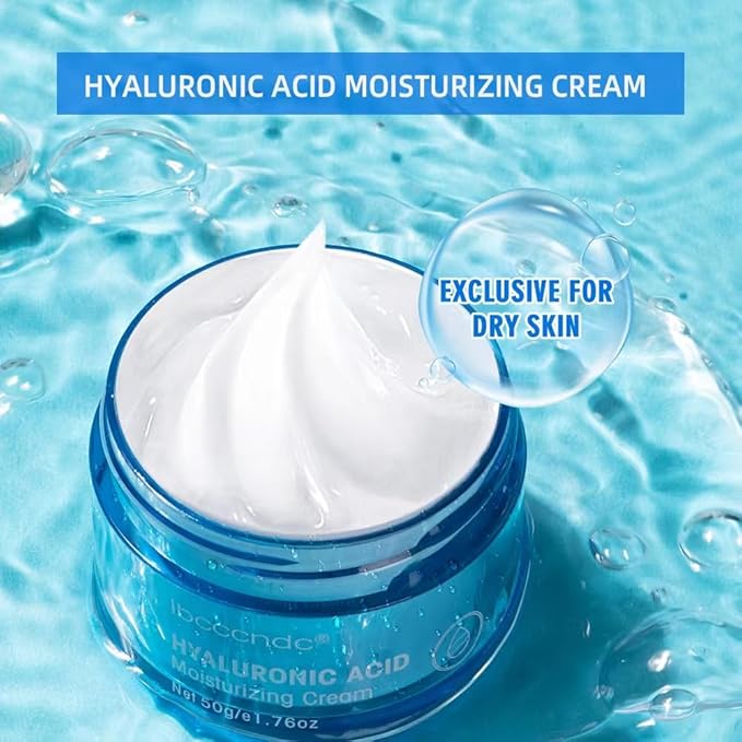 Hydro Boost Hyaluronic Acid Moisturizing Cream, Oil-Free, Suitable for Facial Moisturizers on Dry Skin ， Long Iasting Hydro Boost Moisturizing Cream-1.76Oz (white)