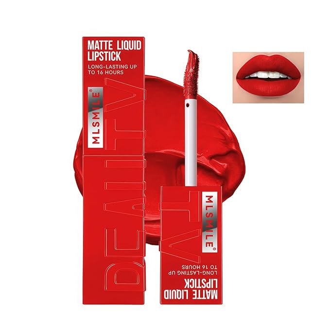 Lip Gloss, Lip Stain Finish Long Lasting Water Resistant, Lipgloss Perfect for Daily Wear & All Ages, Lipstick Vegan Ultra Smooth Formula, Matte Lip Gloss #red