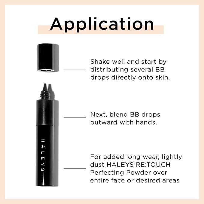 HALEYS RE-Invent BB Drops (Dark Neutral) Vegan, Cruelty-Free Face