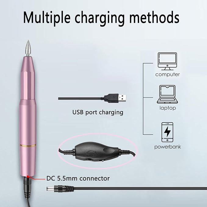 Electric nail drill power cord,