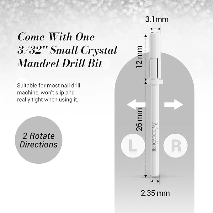 Melodysusie 50 pcs nail drill