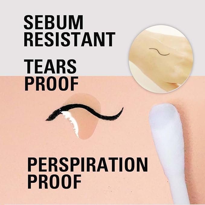 Heroine Make by KissMe Prime Liquid Waterproof Eyeliner for Woman and Sensitive Eyes, Long-lasting & Ultra Thin Tip for Precise Japanese Eye Makeup 01 Jet Black 0.4mL/0.01 Fl Oz