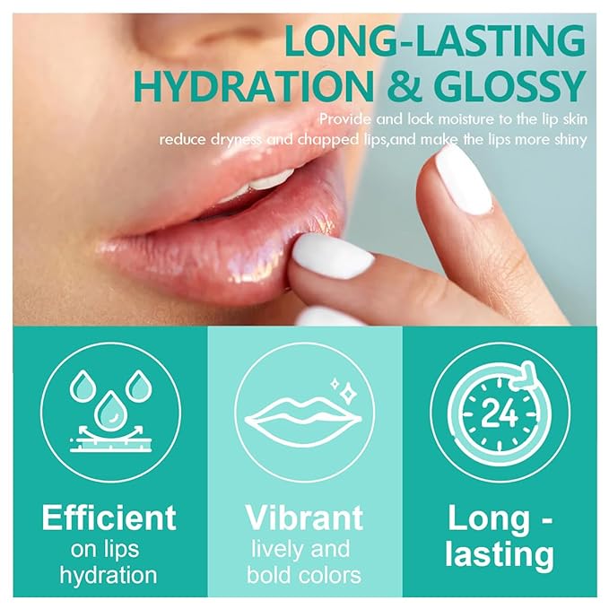 2 Colors Hydrating Lip Gloss,Lip Plumper Gloss,Moisturizing Glossy Transparent Lip Tint Care Lip Chapped Dead Skin Natural Lip Balm Make Lips Fuller(MUTED ROSE+WARM SIENNA)