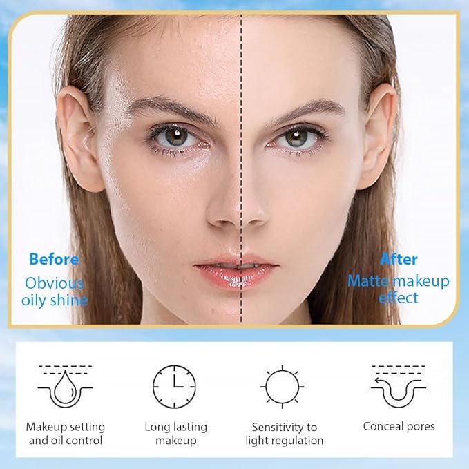 Lavender Matte Setting Powder, Oil Control Smooths Facial (Cloud, 0.) 38oz