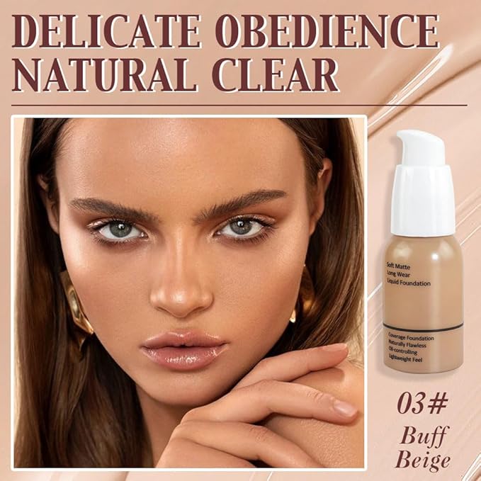 Matte Liquid Full Coverage Foundation, Flawless Soft Matte of 1)