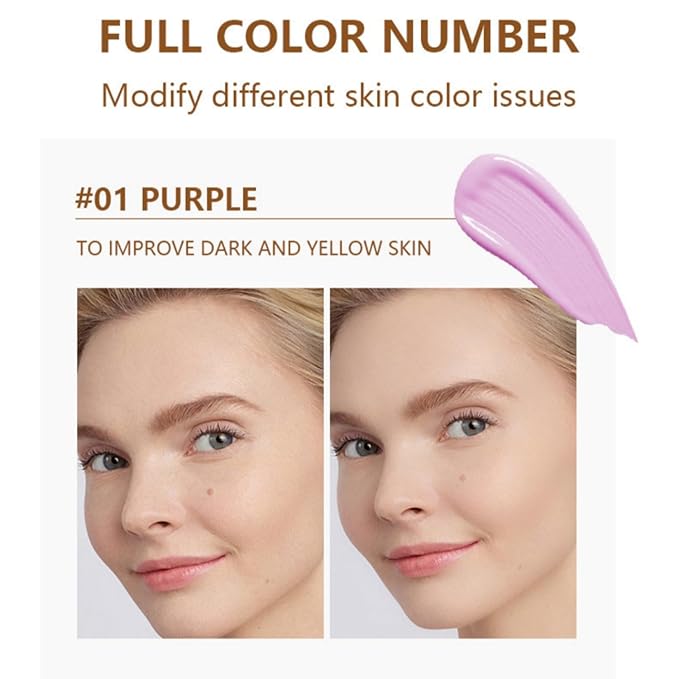 MAEPEOR Moisturizing Face Primer 4 Colors Long Lasting