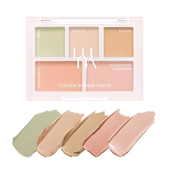 LUNA Conceal Blender Palette 5-in-1 Color Correcting and and Blemishes