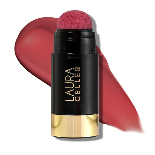 LAURA GELLER NEW YORK Serum Blush Tint, Lightweight Liquid Blush for Cheeks, Weightless Watercolor Sheer Finish, Blushing Berry