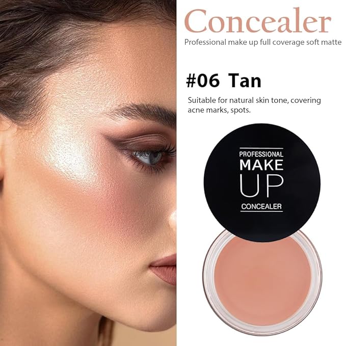 Kaely Pot Concealer Full Coverage Set,under Eye Brightener ojeras 06