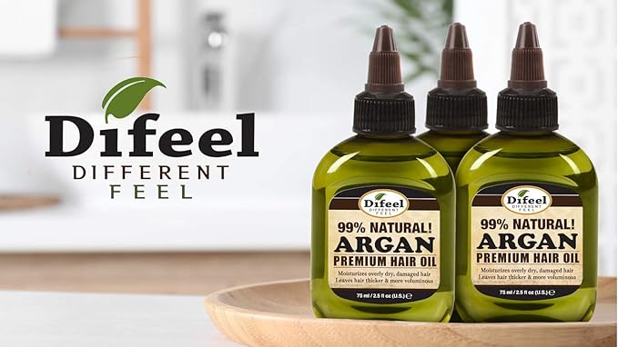Difeel Premium Castor Plus Tea Tree - Pro-Growth + Scalp Care Premium Hair Oil 2.5 oz.