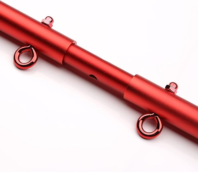 2 Pcs Red Adjustable Spreader Bar Set 3 sections