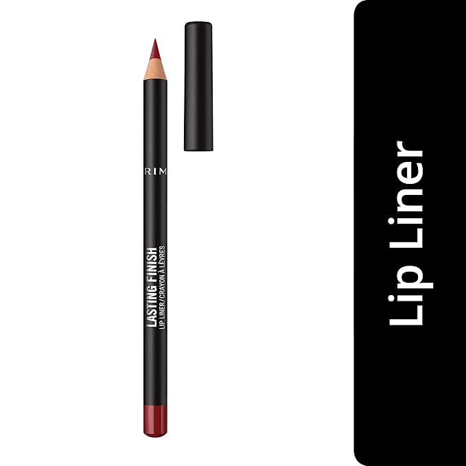 Rimmel Lasting Finish 8HR Lip Liner, 580 Bitten Red, Shelf Pack of 3