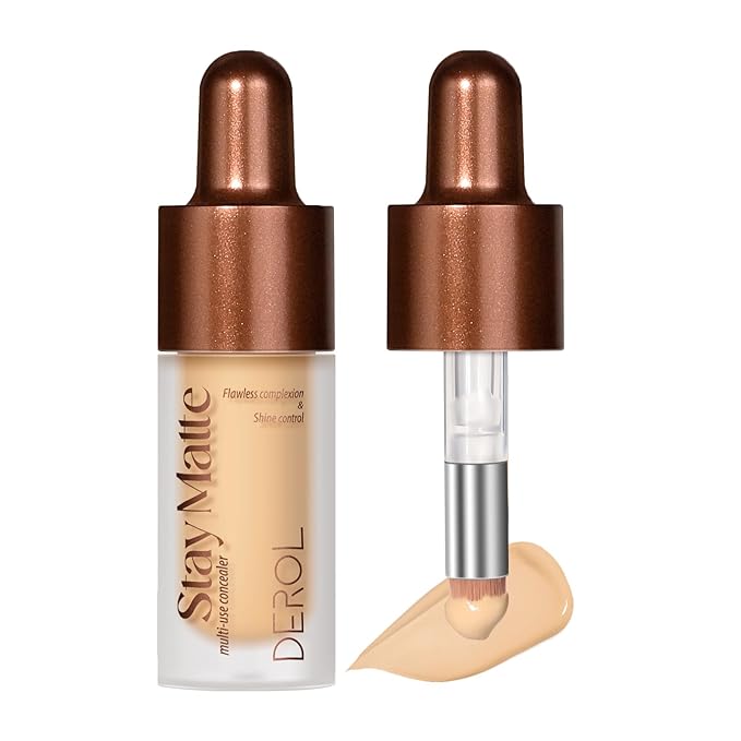 Foundation Makeup,Soft Beige Full Coverage Foundation Makeup（Built-in brush）Vegan Face Makeup(04#)