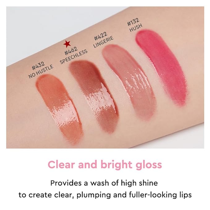 HERA Sensual Nude Lip Gloss #432 NO HUSTLE | Volumizing Sheer & Glossy Finish, Non-sticky, Moisturizing and Hydrating, Korean Makeup, 0.17 oz. (5g)