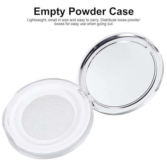 Powder Container 2pcs Loose Powder Containers with Elasticated 5g