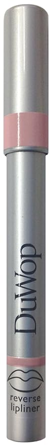 DuWop Cosmetics Reverse Lipliner, Nude – Colorless, Matte Pencil to Perfectly Shape Lips and Prevent Lipstick Feathering