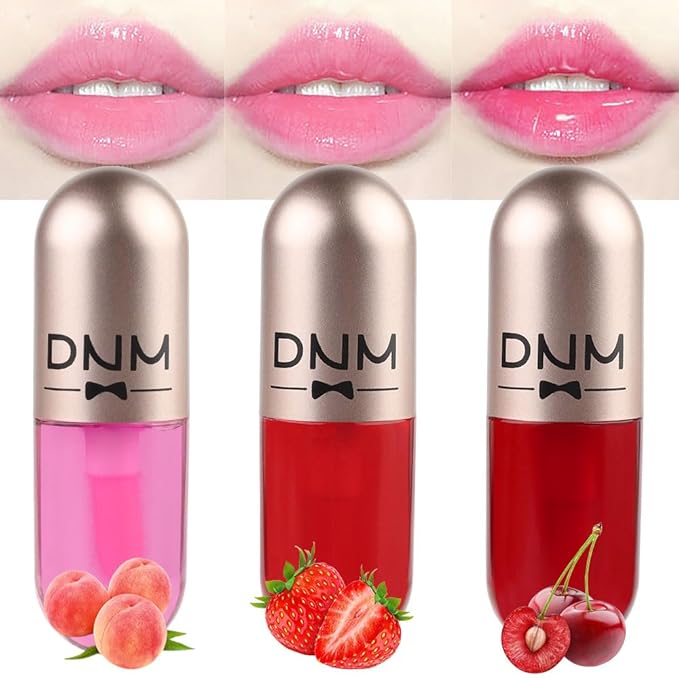 evpct 3Pcs Peach Strawberry Red cherry Mini Clear Changing