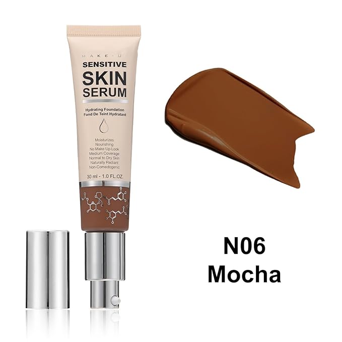 MAEPEOR Hydrating Foundation 6 Colors Full Coverage Liquid