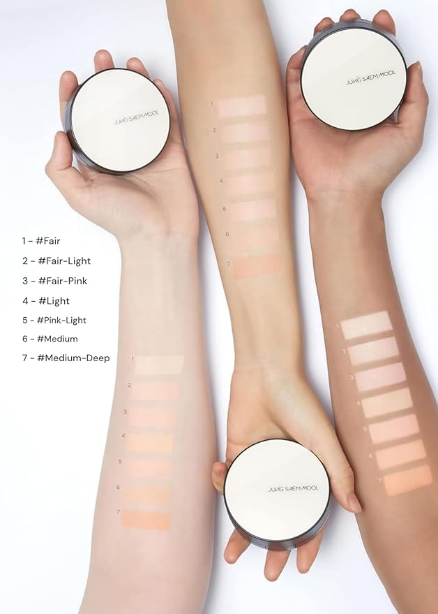 [JUNGSAEMMOOL OFFICIAL] Essential Skin Nuder Cushion (Pink Light) Cream Foundation