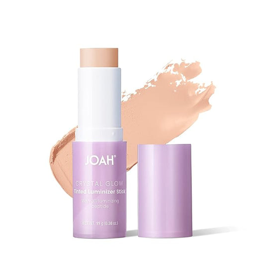 JOAH Crystal Glow Tinted Luminizer Stick, Multitasking Korean Warm Undertones