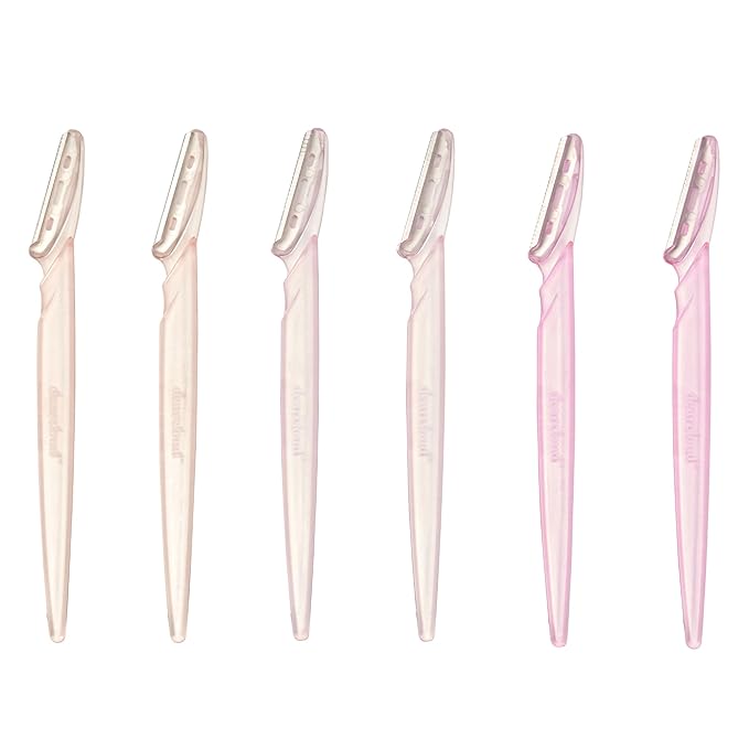 Soft Multipurpose Dermaplane Razors, Face Razor for Women Dermaplaning, Exfoliate and Remove Unwanted Hair (Set of 6)