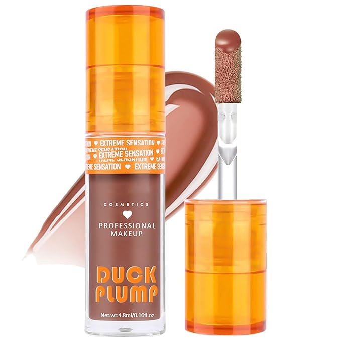 Super Lustrous Lip Oil, Non-Sticky, Hydrating, Hypoallergenic, Waterproof, High Shine Finish (02# Warm Nude)