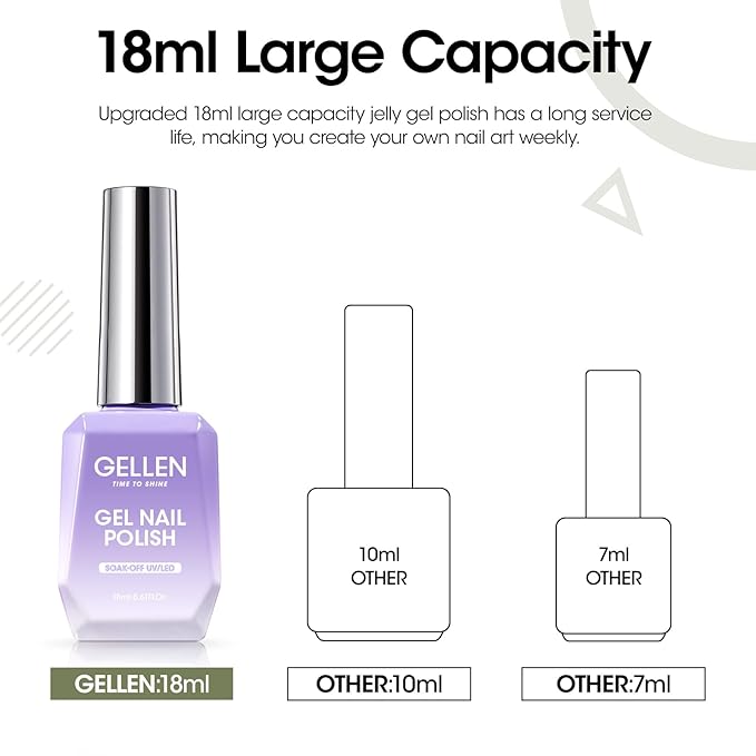 Gellen Green Gel Nail Polish