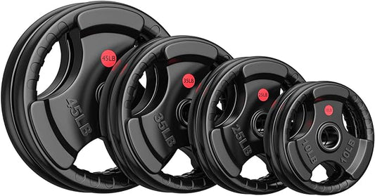 GIKPAL Weight Plates 2-inch Olympic (10lb 25lb 25lb 35lb 35lb 45lb) 45lb)