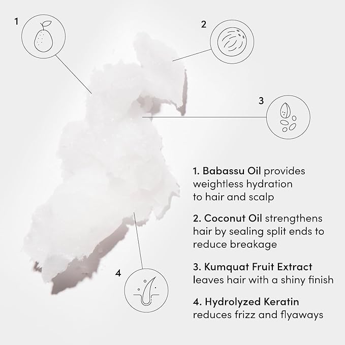 OUAI Medium Shampoo and Conditioner Set - Sulfate Free Shampoo and Conditioner for Medium Hair - Made with Keratin, Shea Butter & Avocado Oil - Free of Parabens & Phthalates (10 Fl Oz)