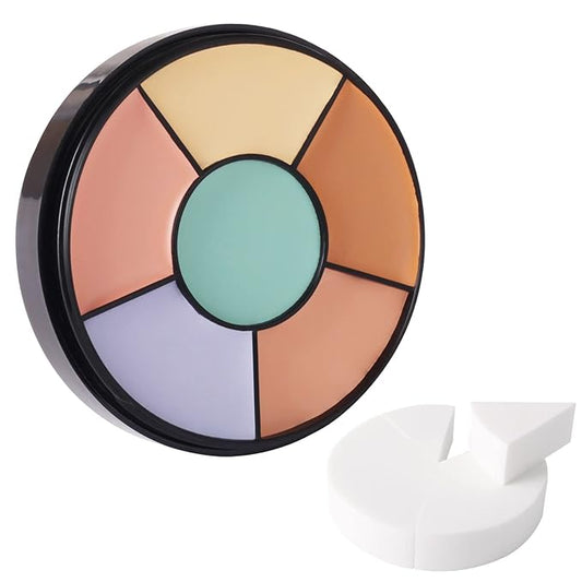 MEICOLY Face Color Correcting Palette, 6 Colors Correctors,Cream