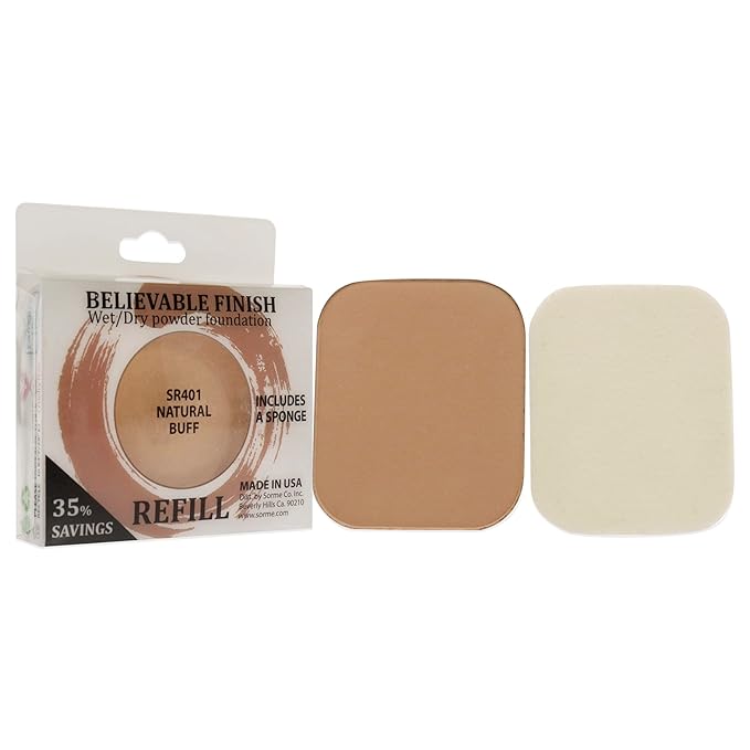 Sorme Cosmetics Believable Finish Powder Foundation Refill in 0.23oz