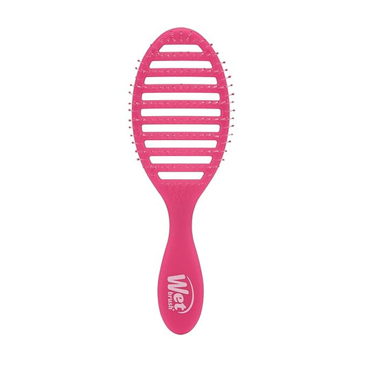 Wet Brush Speed Dry Hair Brush, Pink Frost - Vented Design & Soft HeatFlex Bristles Are Blow Dry Safe - Ergonomic Handle Manages Tangles - Pain-Free Hair Accessories