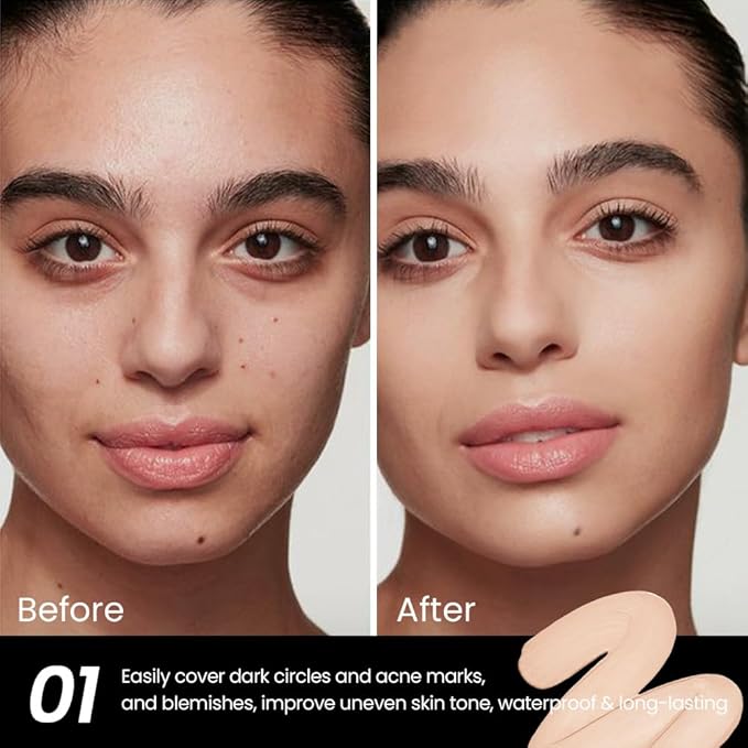 1 Pack Liquid Foundation Cream for Face Makeup,Durable