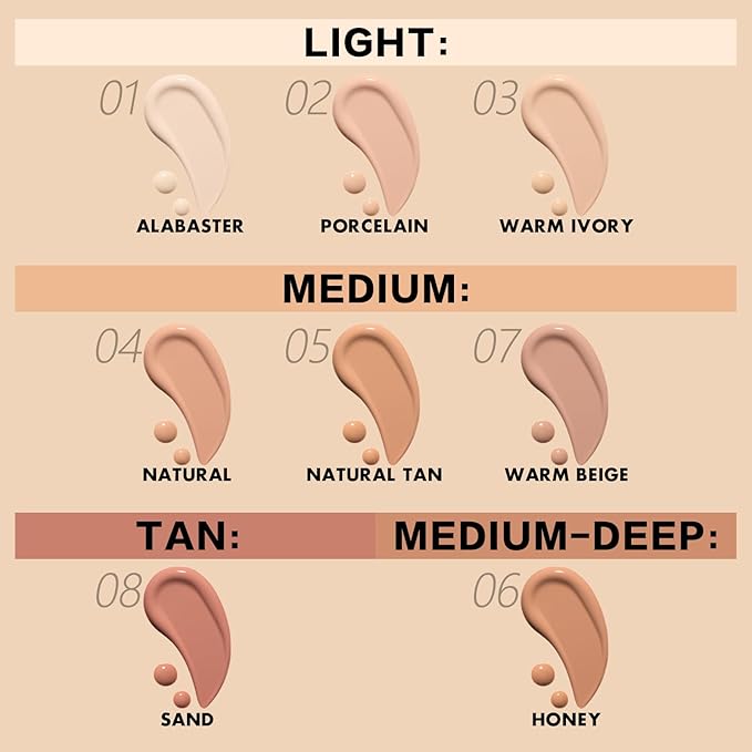 FOCALLURE 2 Pcs Liquid Foundation, Skin Evolution Foundation