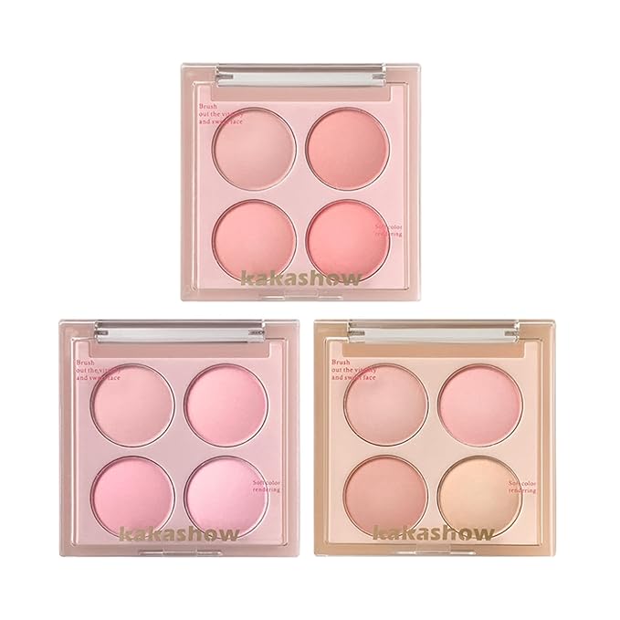 Matte Blush Powder Palette, Blending Mood Cheek, 4 1.84 ounces)