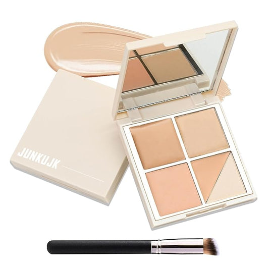 5 Colors Correcting Concealer Palette,Waterproof Long Lasting Cream