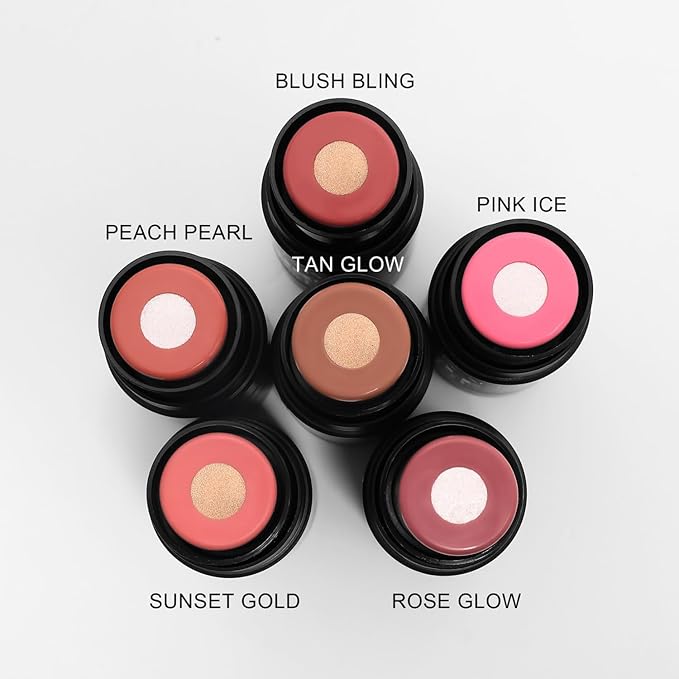 MAEPEOR Matte Blush 6 Color Smooth Creamy Shiny (Color 02)