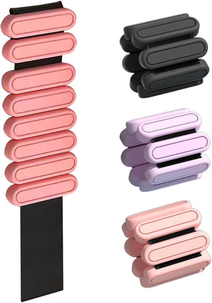 GLEAP Wearable Ankle & Wrist Weights for Women 2LB Silicone 2(1LB Each),