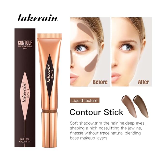 Liquid Contour Beauty Stick, Contour Stick, Bronzer Stick,Multi-Function