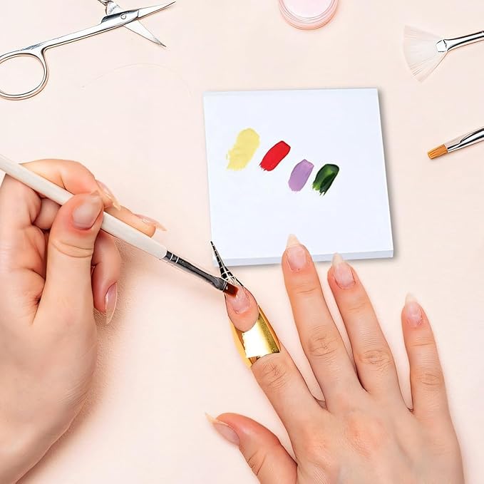 100Pcs Nail Art Polish Palette Paper Disposable Makeup