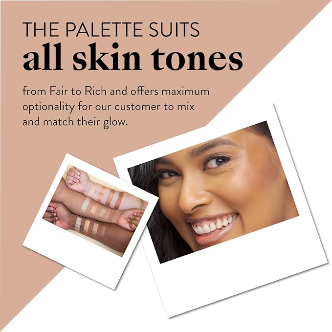 Mented Cosmetics | Gold and Bronze Highlighter, Sunkissed Face Palette