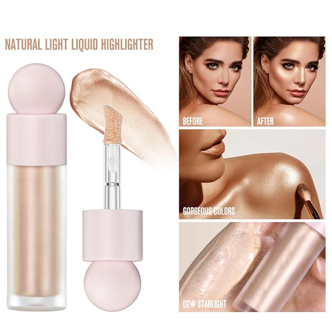 Liquid Highlighter Natural Glow For Face & Body,
