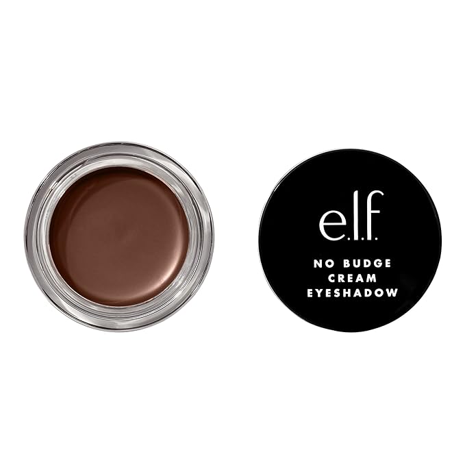 e.l.f. No Budge Cream Eyeshadow, 3-in-1 Eyeshadow, Primer & Liner With Crease-Resistant Color & Stay-Put Power, Vegan & Cruelty-Free, Sand Dune