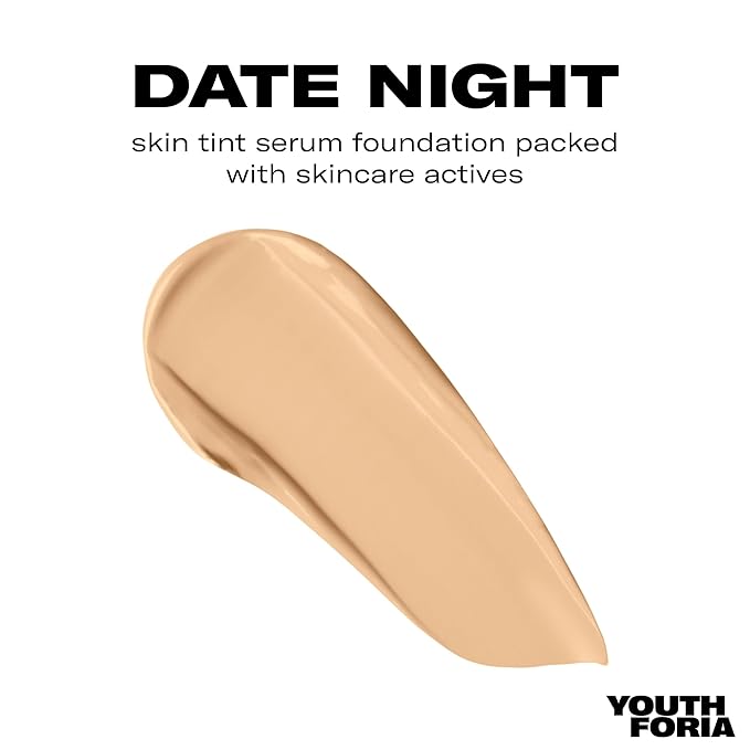 Youthforia Date Night Skin Tint Serum Foundation, Light-Medium - Neutral