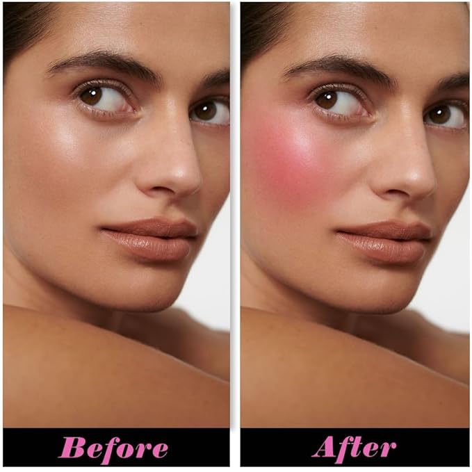 Rose Bean Paste Matte Single Pressed Cheeks Face Blushes Makeup Palette, Rose Bean Monochrome Cream Blushes Palette Makeup for Older Women, Natural Pigmented Paleta de rubores monocromática 04